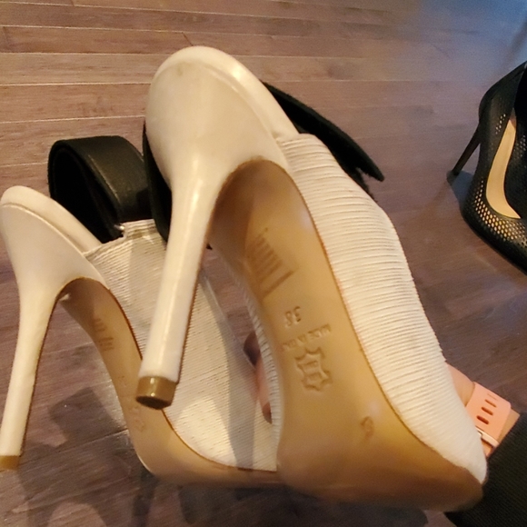 Stelle Monelle eggwhite and black heels - Picture 4 of 7